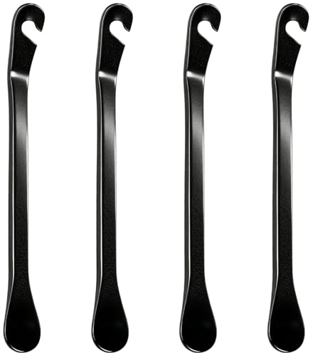 4 Stück Ultra-starke Metall Reifenheber Fahrrad, Fahrrad Felgenheber | Robust & Langlebig Stahl Rennrad Fahrradreifenheber,Hebel Montagehebel,Reifenwechsel Werkzeug für Fahrrad Schlauch Reparatur