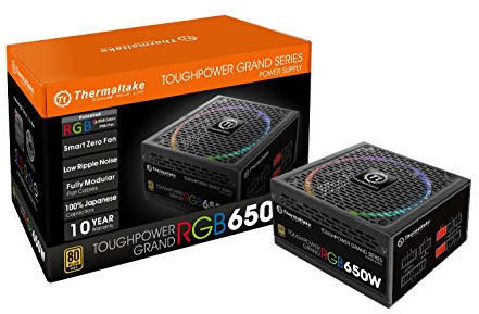 Thermaltake Toughpower Grand RGB Unidad de Fuente de alimentación 650 W ATX Negro - Unidades de Fuente de alimentación (650 W, 100-240 V, 780 W, 50-60 Hz, 10 A, Activo)