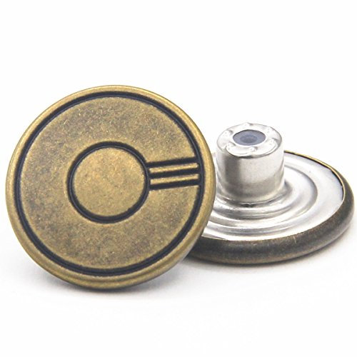 20 mm Hammer on Jeans Kn枚pfe Kit Messing Kn枚pfe 12 Sets