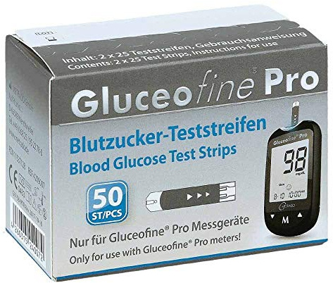 GLUCEOFINE Pro Blutzucker-Teststreifen 50 St