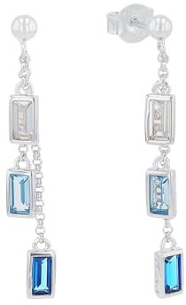 s.Oliver Ohrringe 925 Sterling Silber/Edelstahl Damen, Ohrschmuck, Kommt in Schmuck Geschenk Box