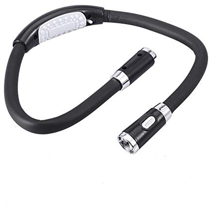 LED Hug Light,Neck Reading Lamp Handsfree Reading Light 3 Brightness Levels for Books in Bed,or Car,Flexible Neck Arms for Knitting, Handcraft Work