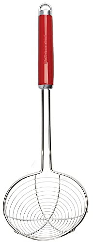 KitchenAid Schöpfsieb, Schaumlöffel aus Edelstahl – Empire Rot