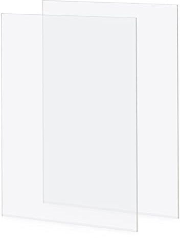 MVQPER 2 lastre acriliche trasparenti in plexiglass da 42 x 29 cm, spessore 2 mm, lastra in acrilico trasparente A3, pannelli in plexiglass per decorazione Househld, cornici, pittura