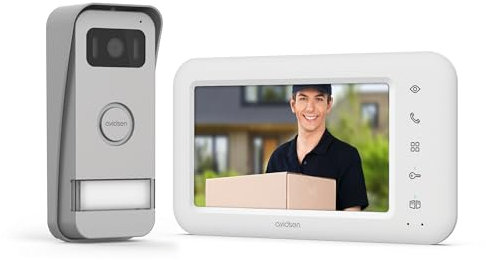 Avidsen 112292 Videocitofono collegato cablato 7 Pollici AvidsenHome-Elia Smart-112292, Bianco