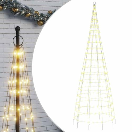 vidaXL LED julgran 550 LEDs varmvit 300 cm