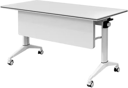 Konferenztische Klapptisch Aus Holz, Büro-Besprechungstisch, Tragbarer Konferenztisch Mit Stauraum, Seminar- Und Schulungstisch Mit Robustem Rahmen Und 360 ° -Rädern, Platzsparend(47x22x30in/120x55x75