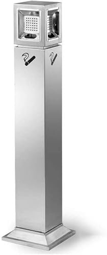 asdchZen Aschenbecher Für Den Außenbereich, Standaschenbecher Aus Edelstahl, Aschenbecher Für Zigaretten Und Aschenbecher Aus Metall, Aschenbecher Für Den Außenbereich, Standasch,B,One Size