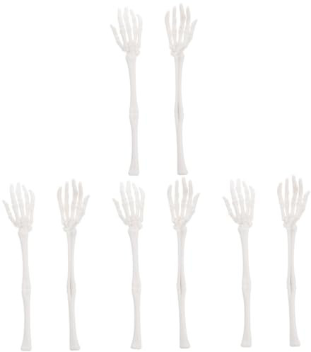 PRETYZOOM 4pairs Halloween Skeleton Arms Realistic Skull Women Skeleton Hand Decor Multi-Functional Props Halloween Costumes