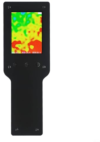 FUANA Termocamera portatile professionale con risoluzione 32x24 con LCD a colori da 2,4 pollici da -40°C a 300°C Frequenza di aggiornamento 8Hz Ricaricabile tramite USB per ispezioni elettriche