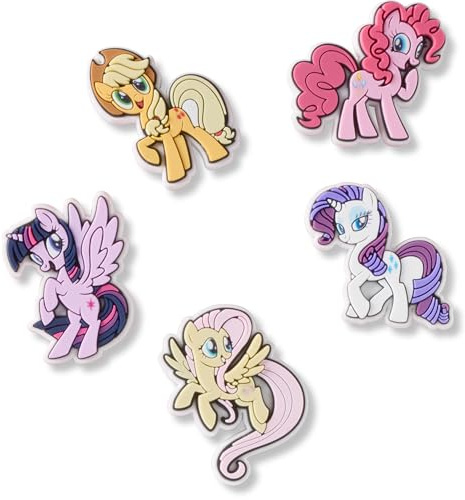 Crocs My Little Pony Magic Lot de 5 breloques pour chaussures, multicolore, taille unique, multicolore, Taille unique