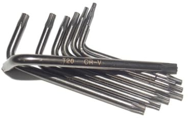 Mini für Torx Schraubendreher 8er Set für T5 T7 T8 für T9 für T10 für T15 für T20, perfekt für Detailarbeiten