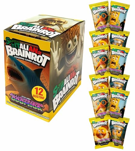 Generico Skifidol Italian Brainrot Série Beta Hallucination Cosmique, Boîte de 12 Sachets, 7 Cartes pour Sachet, Jeu de Cartes à collectionner