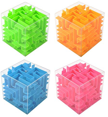 4 Pack Money Maze Puzzle Box Holder Gift Boxes For Kids And Adults Birthday Christmas The Maze Cube