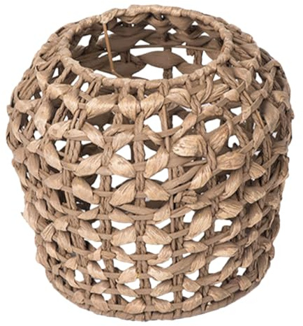 WOONEKY Lampshade Naturale in Giacinto d Acqua Intrecciato Mano Paralume Rustico per Lampada Sospensione Sostituzione Decorativa per Casa Hotel e Dormitorio Stile Farmhouse Vintage