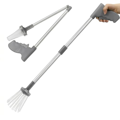 Feruchun Cattura-Ragni Extra Lungo 83 cm, Pinza per Ragni con Manico Pieghevole, Cattura-Insetti Senza Contatto per Catturare e Liberare in Tutta Sicurezza (Grigio)