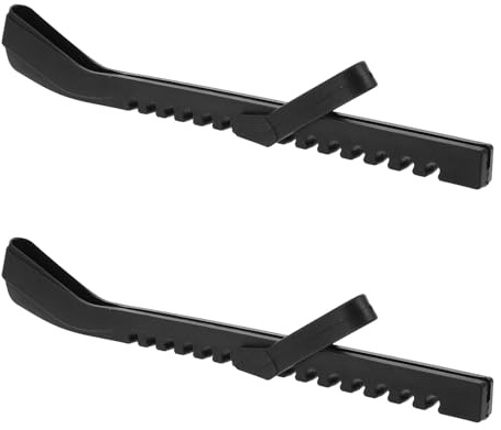 SMASOLO Protectores para Patines de Hielo Negros 36 Cm, Fundas Impermeables para Cuchillas de Patines de Hockey y Patinaje Artístico, Antideslizantes y Resistentes Adultos
