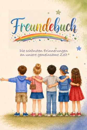 Freundebuch - Die schönsten Erinnerungen an unsere gemeinsame Zeit: Freundschaftsbuch | Grundschule | Erinnerungsbuch | Ausfüllen, Malen & Einkleben | Format A5 | Geschenk