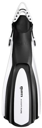 Mares Unisex Schnorchelflossen Avanti Pure (Weiß, S/M)