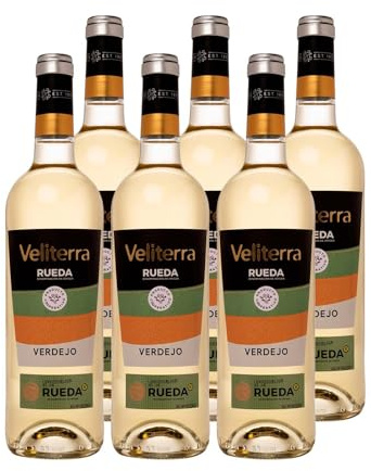 Veliterra Verdejo - Vino Blanco DO Rueda (6 Botellas x 750ml)