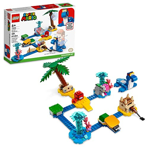 Lego Super Mario Dorrie’s Beachfront Expansion Set 71398 Building Kit; Collectible Toy for Kids Aged 6 and up (229 Pieces)