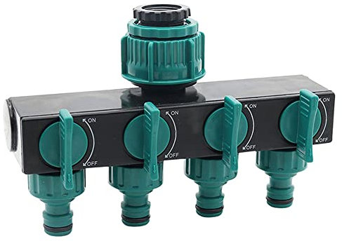 bzcemind 1 unids 1/2-3/4-1 Splitters de Manguera Adaptador de riego Conectores de Manguera de Agua de 4 vías estándar de Hilo Femenino Europeo