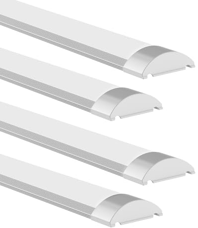 Sararoom Tube Led 90cm 4PCS,30W 3000LM Neon Led,LED Plafonnier Reglette Étanche Led LED Tube Néon Led Garage Plafonnier pour Atelier,Salle de Bain,Cave,Bureau Eclairage