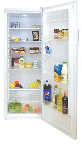 Statesman TL335LWE Tall Larder Fridge 335 Litre, 5 Adjustable Shelves, Large Salad Drawer, Reversible Door, Adjustable Feet, Internal Light, 60 cm Wide, White