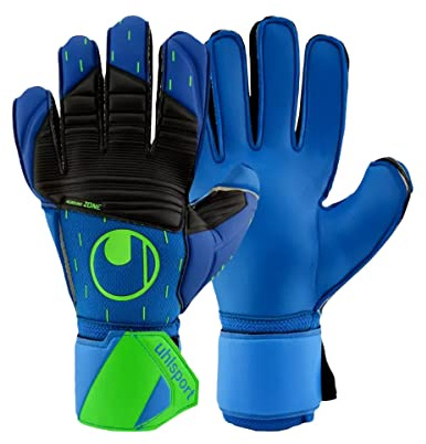 uhlsport Unisex – Erwachsene Aquasoft Torwarthandschuhe Torhüter Keeper Fußball Soccer Gloves mit Handgelenk-Fixierung-speziell für Nasswetter