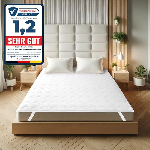 Matratzenschoner 90 x 200 cm - Matratzenauflage für Matratzen bis 30cm - Bei 60°C waschbar & Öko-Tex Zertifiziert für mehr Hygiene im Bett - Unterbett als Schutz für Boxspringbett & Topper