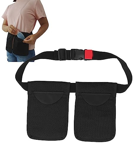 Mastektomie-Drainagehalter, Drainagebeutel Zur Unterdruckfixierung, Tragbarer, Verstellbarer Taillengürtel, 2-Taschen-Brustdrainagebeutel
