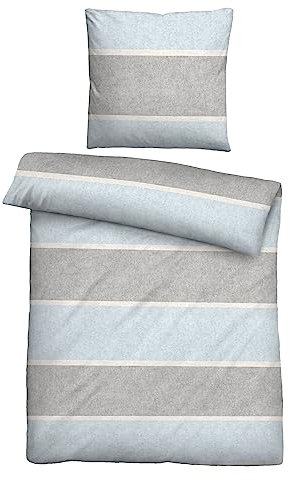 biberna 0840506 Melange-Flanell Bettwäsche