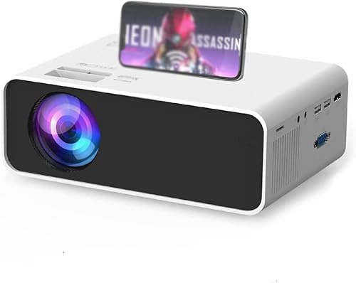 ARTSZY Proiettore LED E460 Mini proiettore for smartphone, Specchio wireless o USB for iPhone Telefono Android, Video Beamer WiFi (Color : C)