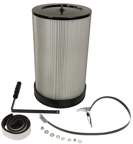 vhbw Feinstaubfilter Ersatz für Scheppach 4014915017974 für Absauganlage - Feinstaub-Filterpatrone mit Reinigungsbürste