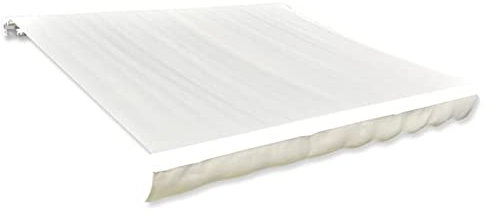 Rantry Mobile Tendone Parasole in Tela Crema 500x300 cm, Esterno Telo Parasole per Tende da Sole, Tenda da Sole per Terrazzo,Esterno,Giardino