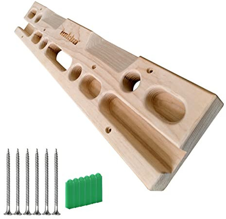 Funien Hölzerne Hängebretter Klettergriffbrett Tür Handverstärker Ausrüstung für das Training Fingergriff und Pull-Up