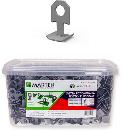 MARTEN Clips de repuesto para sistema de nivelación, cuñas, grosor de baldosas de 7 – 15 mm, ayuda para colocar baldosas, ancho de lechada de 1 mm, 1,5 mm, 2 mm, 3 mm, alicates (1,5 mm, 900 marca)