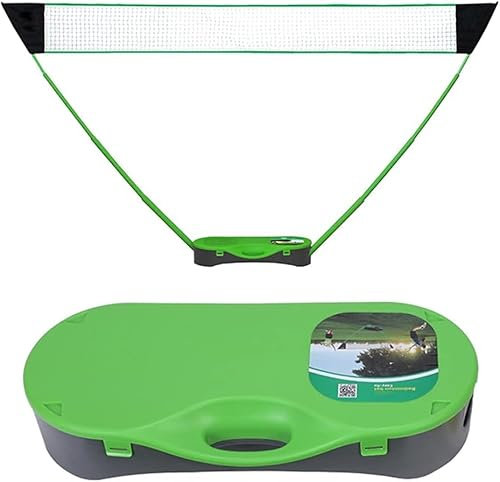 Tragbares Badminton-Netz-Set, Ständer, Feld-Badminton-Netz, Rahmen, Haushalt, Outdoor, Hinterhof, einfach zusammenklappbares mobiles Badminton-Tennisnetz für Erwachsene und Kinder