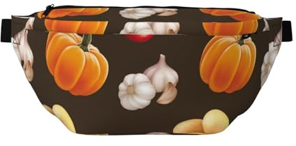 Grand sac banane pour homme et femme – Sac à bandoulière tendance pour légumes et pommes de terre – Sac banane pour femme avec sangle réglable