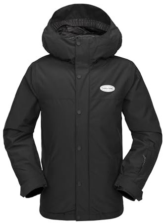 Volcom boys Stone 91 Insulated Snowboard Winter Jacket, Black, XXL