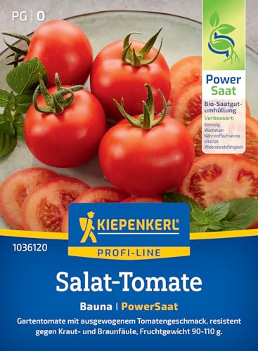 Kiepenkerl Salat-Tomatensamen Bauna 1036120, Gemüsesaat | Gartentomate, ausgewogener Tomatengeschmack, aromatisch, für Freiland, Gewächshaus & Topf