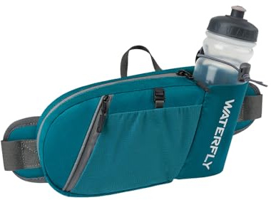 Waterfly Riñonera Senderismo Excursionismo Running: Riñonera Deportiva con Soporte para Botellas Bolsa de Cintura para Correr Senderismo Hombre Mujer