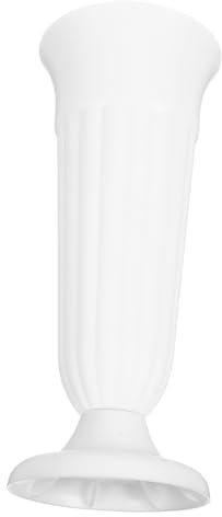 Vaso da Fiori per Cimitero in PP Bianco Stabile e Robusto
