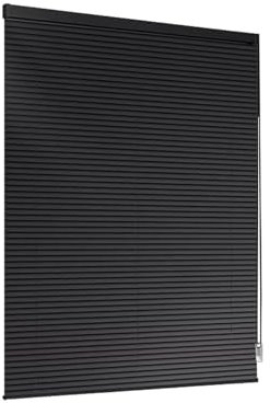 Negro Persianas Persiana de Aluminio Persiana Veneciana Intimidad Persianas con Aislamiento Estores Horizontales para Cocina(145x145cm/57x57in)