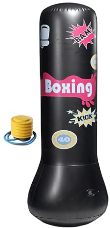 Saco de Boxeo Inflable - Bolsa de Hinchable | Pelota de Boxeo para Fitness, hogar, Interior, Gimnasio
