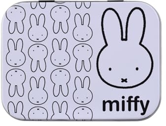 Home-Flair Kinder Pflaster-Box mit 24 bunten Motiv-Pflastern in Metalldose – Hautfreundlich & Wasserabweisend – Motive: Paw Patrol, Hello Kitty oder Glücksbärchis (miffy, 1 Box)