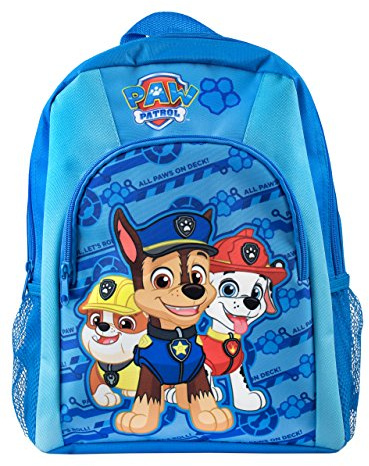 Paw Patrol Backpack | Chase Rubble Marshall Boys Rucksack | Kids School Bag