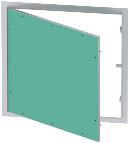 Revisionsklappe Aluminium Rahmen 60x60cm 12,5mm Einlage GK Gipskarton Revisionstür Alu