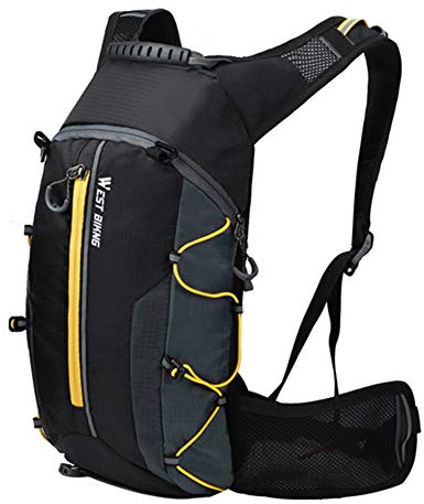 Belupai Wasserrucksack 10L Schwarz Radfahren, Klettern Hydration Rucksack