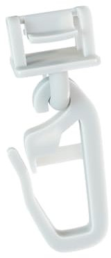 dekondo klick Fix Gardinengleiter Faltengleiter für Gardinen und Profilschienen mit 3,3 – 4 mm Laufnut/Profilschlitz – einfach Einklicken, verschließbarer Faltenlegehaken (100)